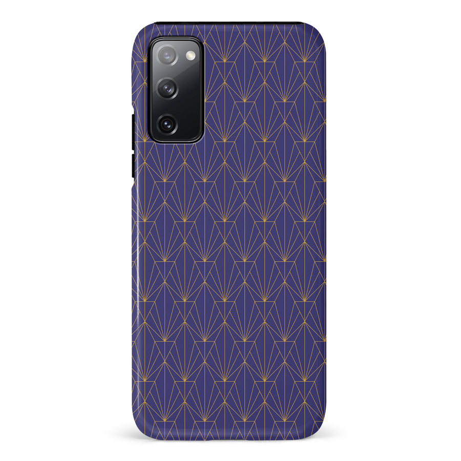 Samsung Galaxy S20 FE Showcase Art Deco Phone Case in Purple