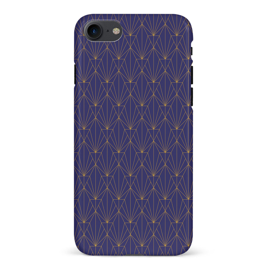 iPhone 7/8/SE Showcase Art Deco Phone Case in Purple