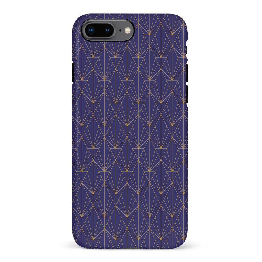 iPhone 8 Plus Showcase Art Deco Phone Case in Purple
