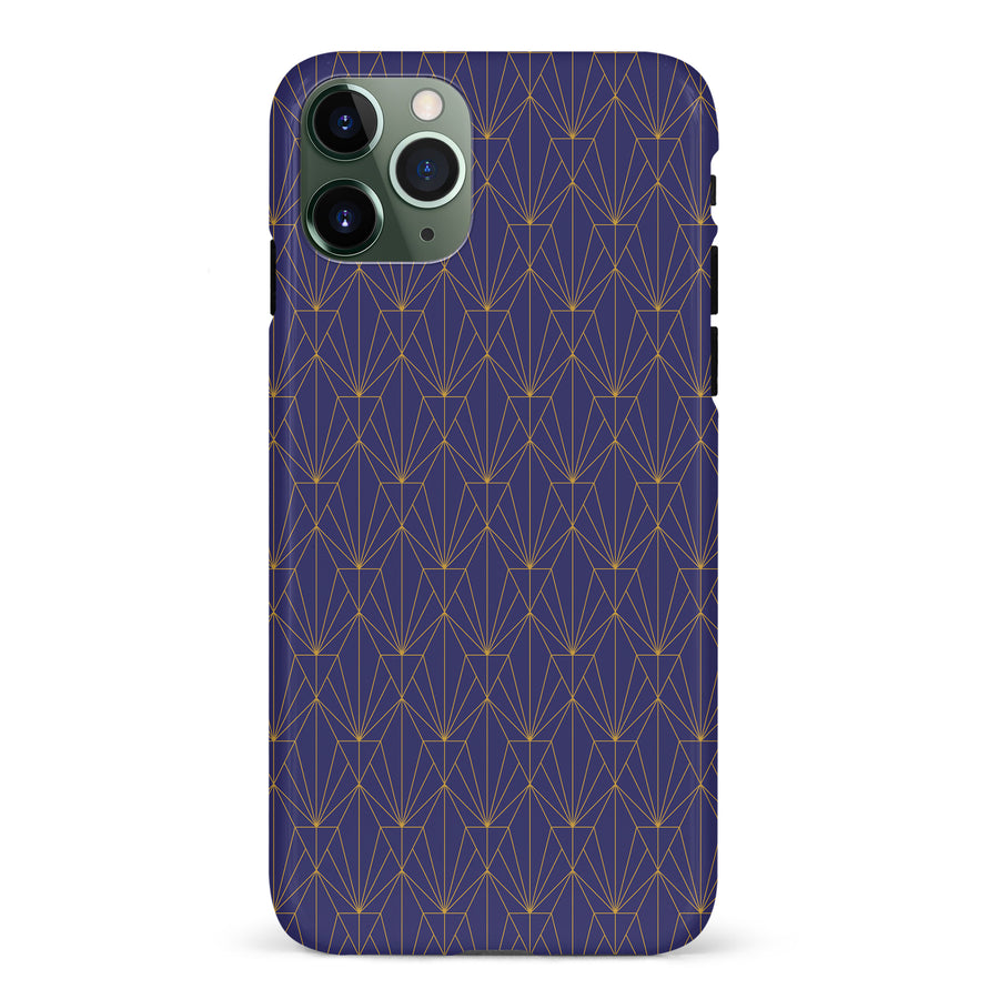 iPhone 11 Pro Showcase Art Deco Phone Case in Purple