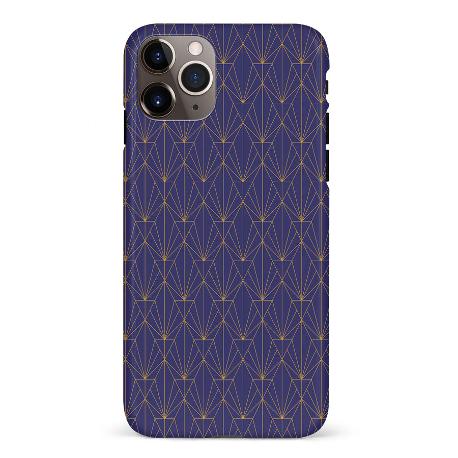 iPhone 11 Pro Max Showcase Art Deco Phone Case in Purple