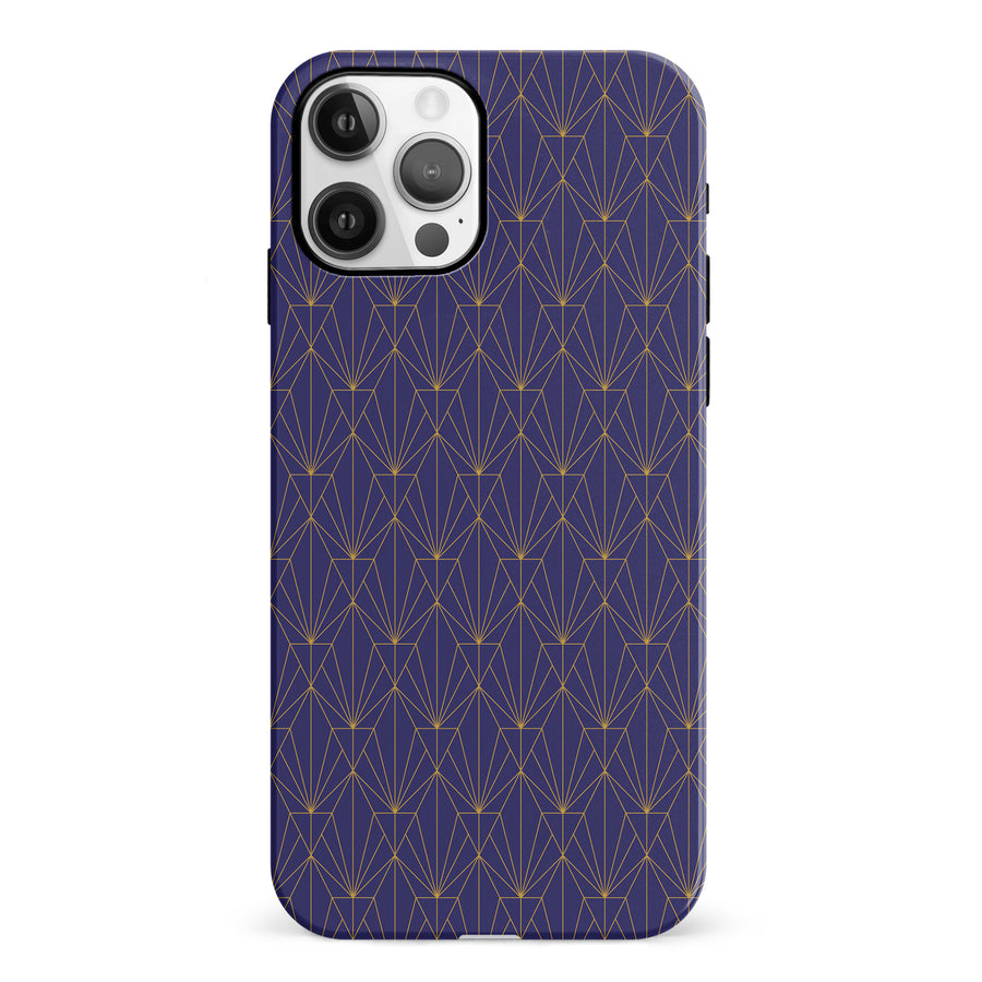 iPhone 12 Showcase Art Deco Phone Case in Purple