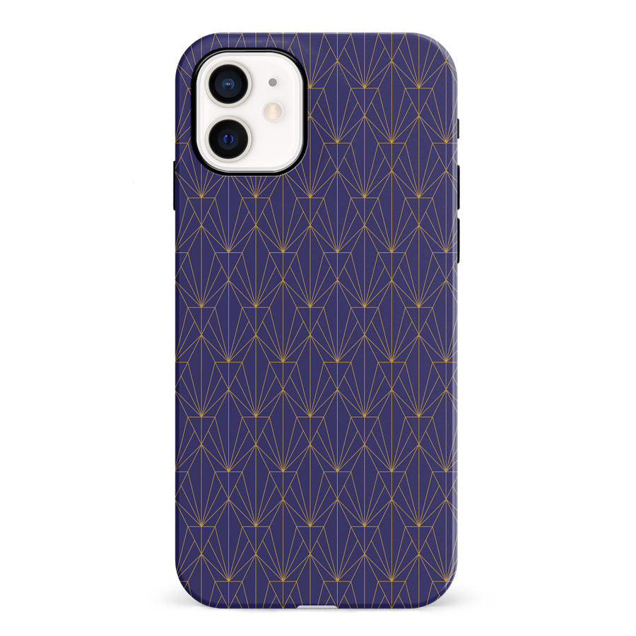 iPhone 12 Mini Showcase Art Deco Phone Case in Purple