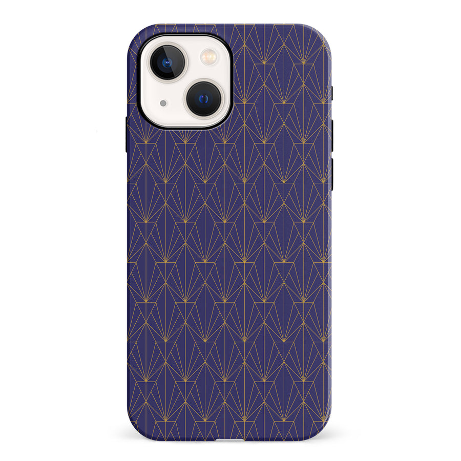 iPhone 13 Showcase Art Deco Phone Case in Purple