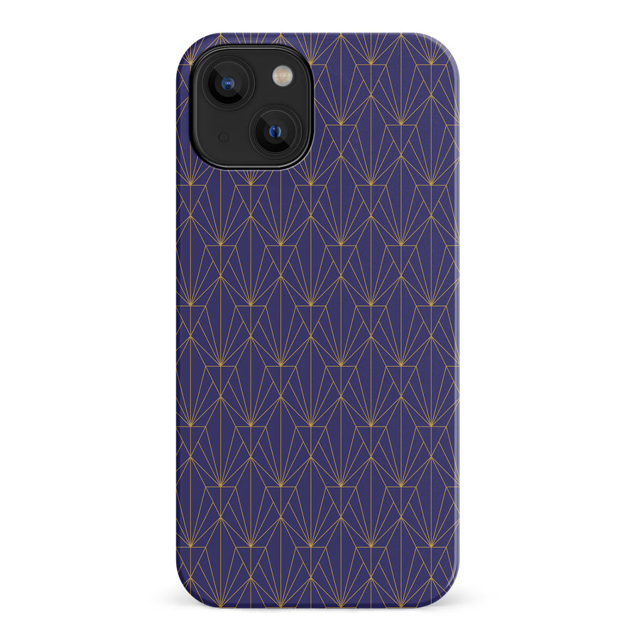 iPhone 14 Showcase Art Deco Phone Case in Purple