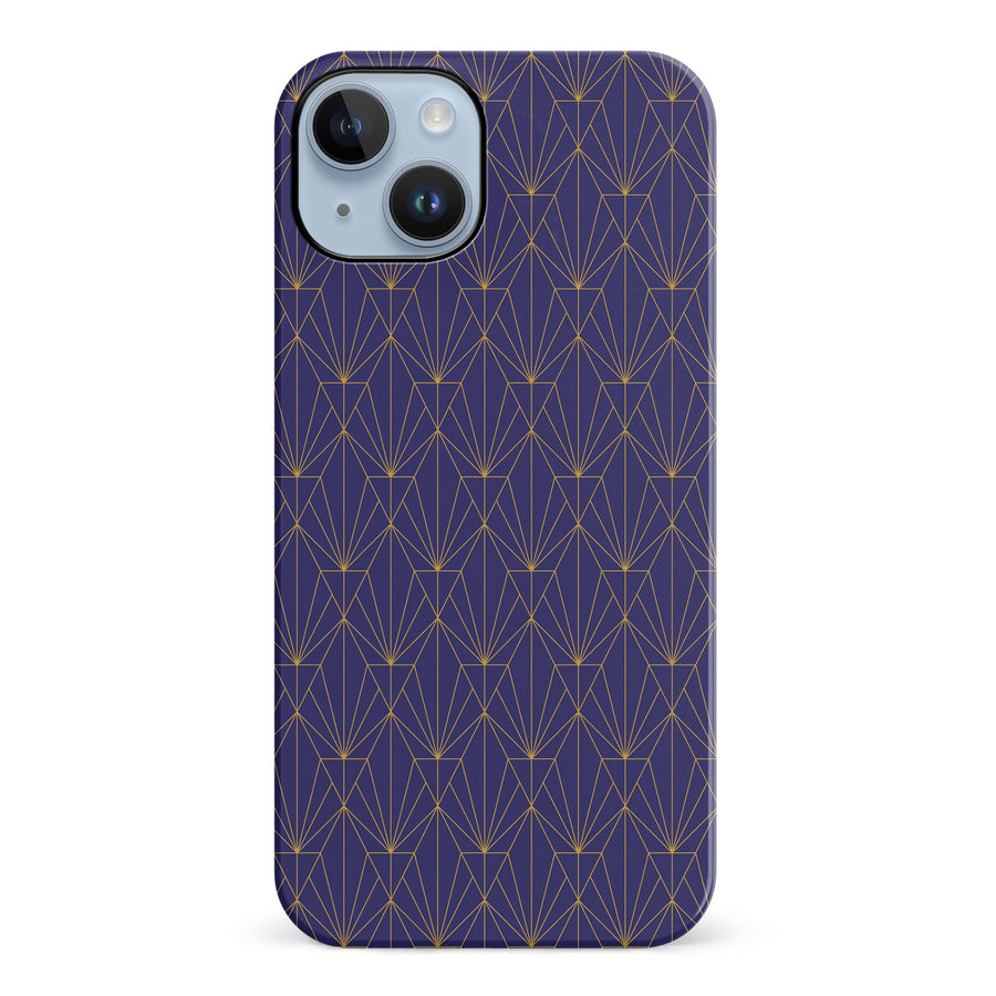 iPhone 14 Plus Showcase Art Deco Phone Case in Purple