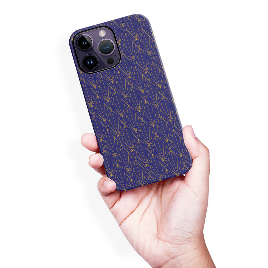 iPhone 14 Pro Max Showcase Art Deco Phone Case in Purple