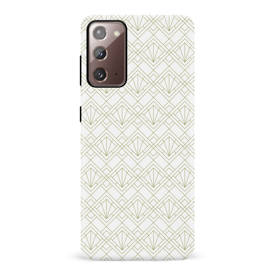Samsung Galaxy Note 20 Iconic Art Deco Phone Case in White