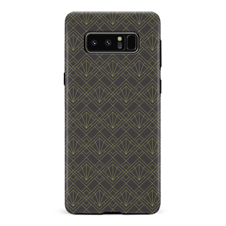 Samsung Galaxy Note 8 Iconic Art Deco Phone Case in Black