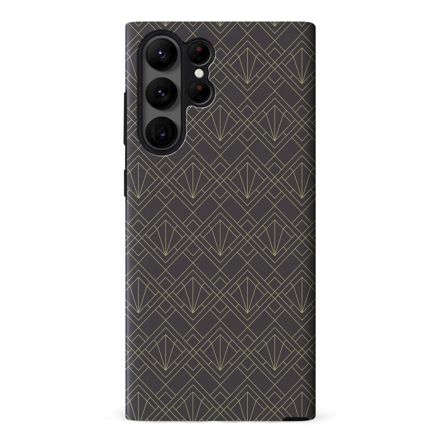 Samsung Galaxy S23 Ultra Iconic Art Deco Phone Case - Black