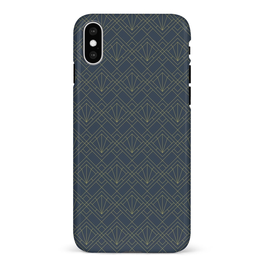 iPhone 11 Pro Iconic Art Deco Phone Case in Blue