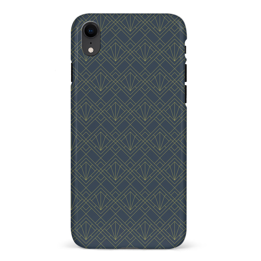 iPhone 11 Pro Max Iconic Art Deco Phone Case in Blue