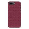 iPhone 8 Plus Iconic Art Deco Phone Case in Maroon
