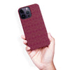 iPhone 14 Pro Max Iconic Art Deco Phone Case in Maroon
