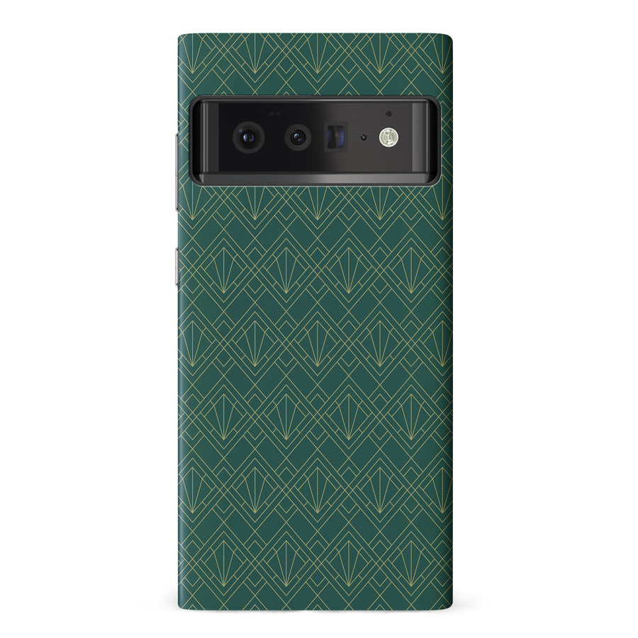 Google Pixel 6 Pro Iconic Art Deco Phone Case in Green