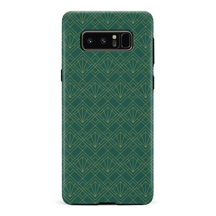 Samsung Galaxy Note 8 Iconic Art Deco Phone Case in Green