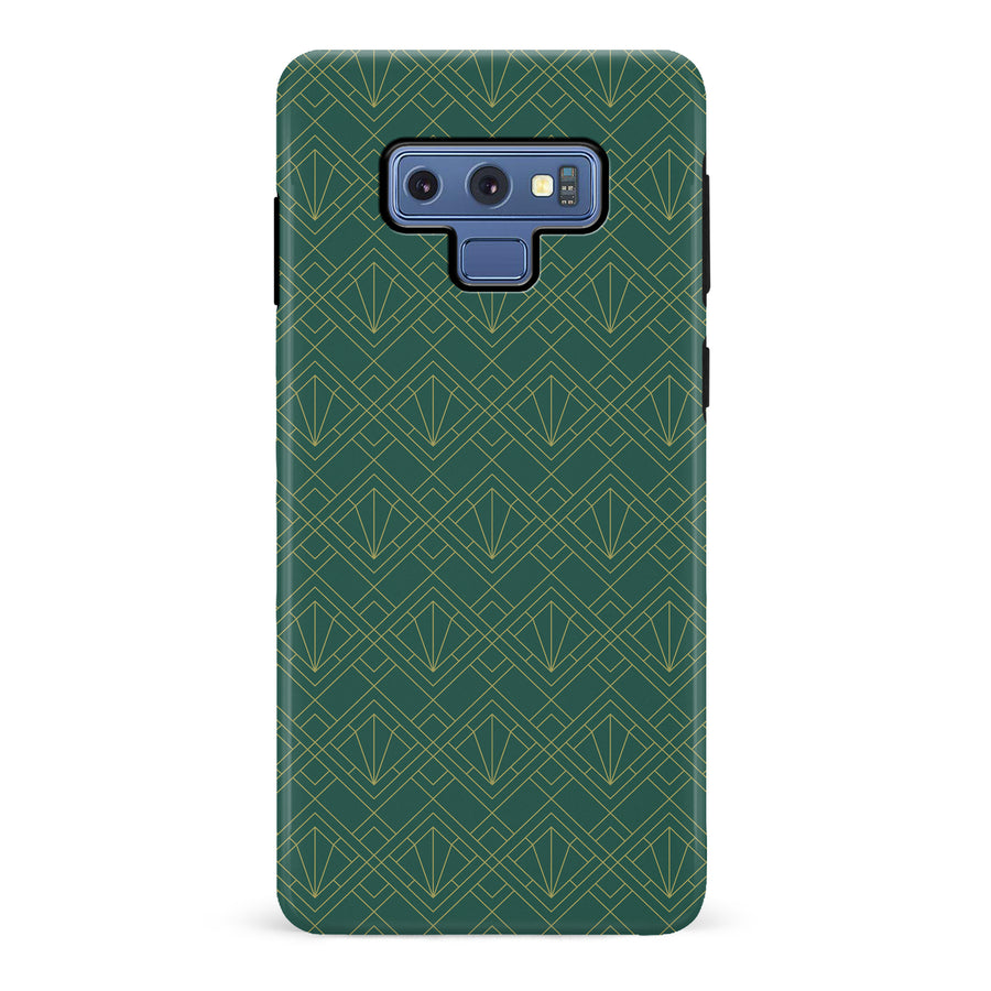 Samsung Galaxy Note 9 Iconic Art Deco Phone Case in Green