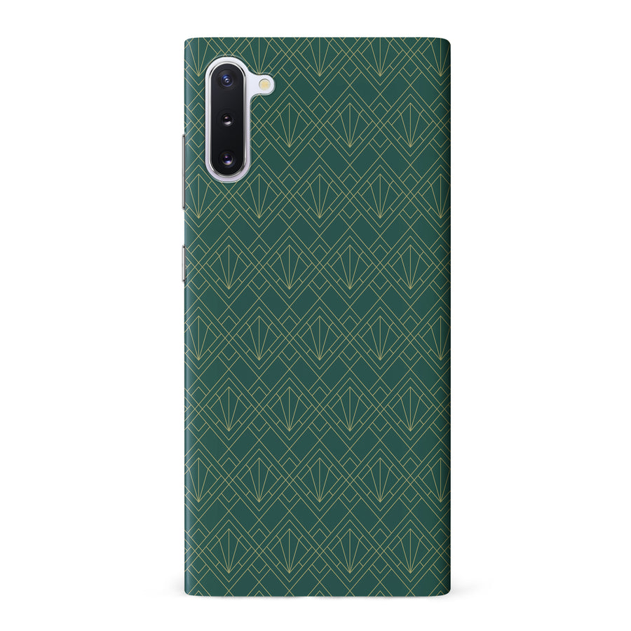 Samsung Galaxy Note 10 Iconic Art Deco Phone Case in Green