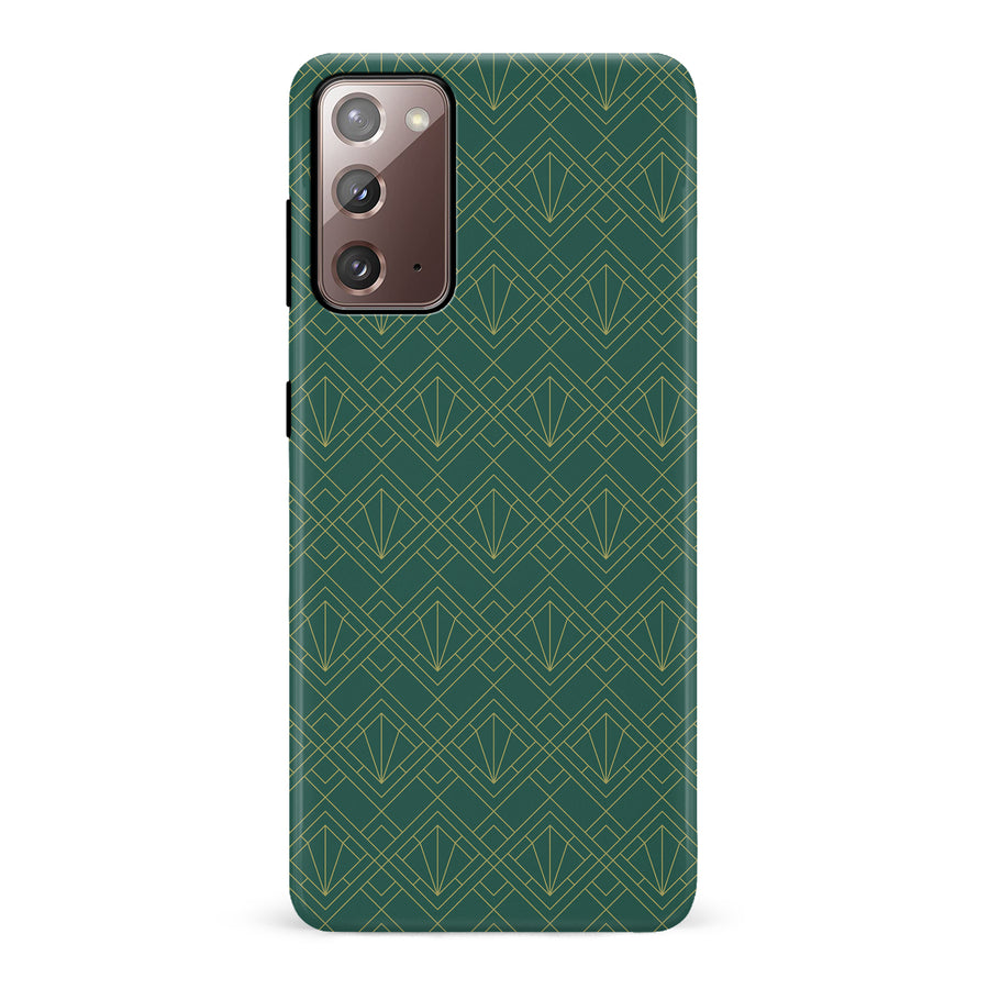 Samsung Galaxy Note 20 Iconic Art Deco Phone Case in Green