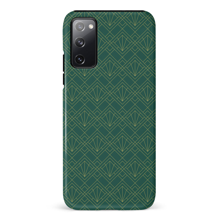 Samsung Galaxy S20 FE Iconic Art Deco Phone Case in Green