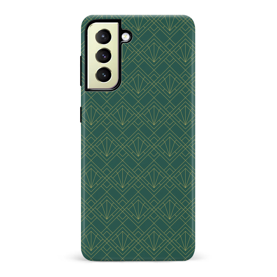 Samsung Galaxy S22 Plus Iconic Art Deco Phone Case in Green