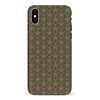 iPhone XS Max Curved Art Deco Phone Case in Black