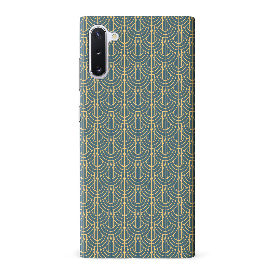 Samsung Galaxy Note 10 Curved Art Deco Phone Case in Green