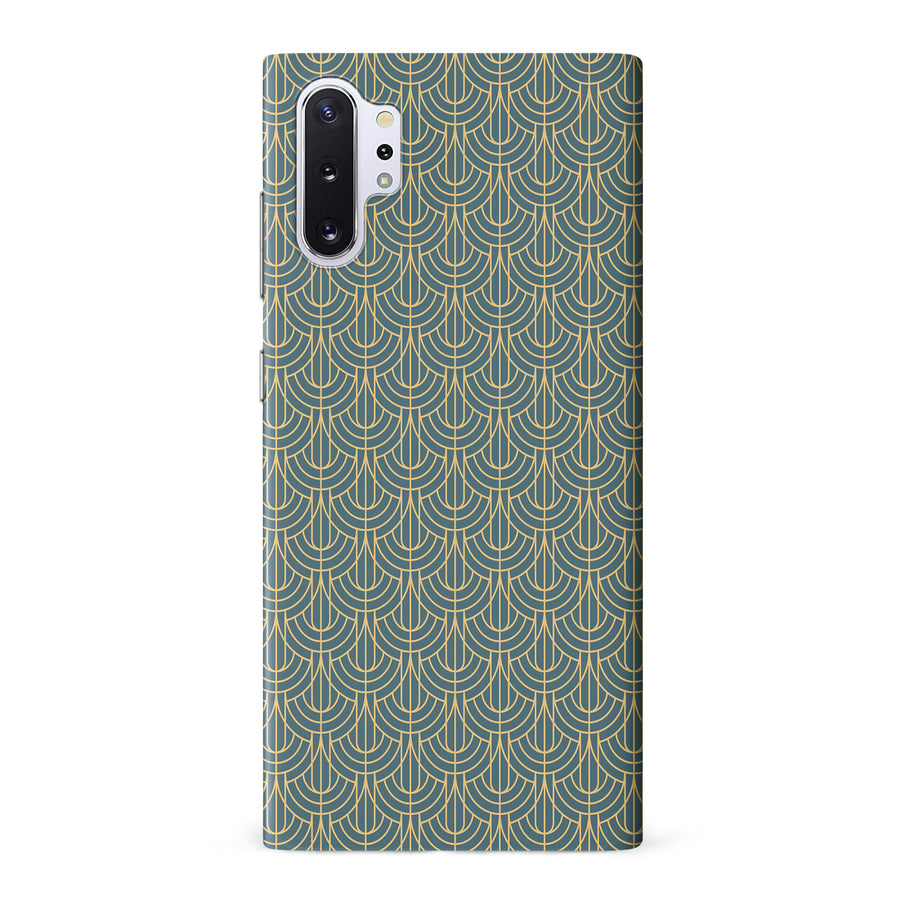 Samsung Galaxy Note 10 Pro Curved Art Deco Phone Case in Green
