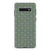 Samsung Galaxy S10 Curved Art Deco Phone Case in Green