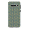 Samsung Galaxy S10 Plus Curved Art Deco Phone Case in Green