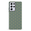 Samsung Galaxy S21 Ultra Curved Art Deco Phone Case in Green
