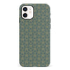 iPhone 12 Mini Curved Art Deco Phone Case in Green