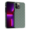 iPhone 13 Pro Max Curved Art Deco Phone Case in Green