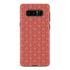 Samsung Galaxy Note 8 Curved Art Deco Phone Case in Red