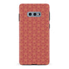 Samsung Galaxy S10e Curved Art Deco Phone Case in Red
