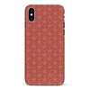 iPhone X/XS Curved Art Deco Phone Case in Red
