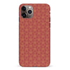 iPhone 11 Pro Max Curved Art Deco Phone Case in Red
