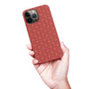 iPhone 13 Pro Max Curved Art Deco Phone Case in Red