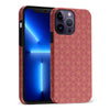 iPhone 14 Pro Max Curved Art Deco Phone Case in Red