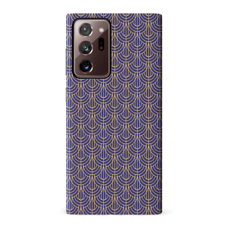 Samsung Galaxy Note 20 Ultra Curved Art Deco Phone Case in Purple