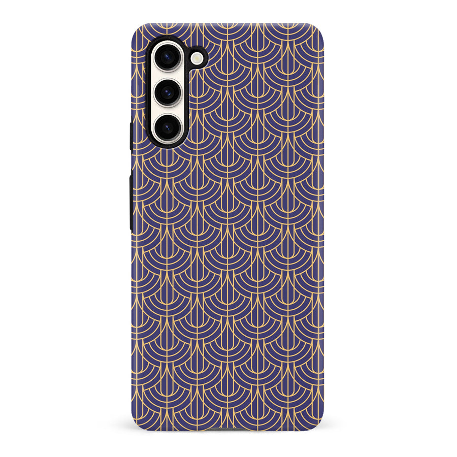 Samsung Galaxy S23 Ultra Curved Art Deco Phone Case - Purple