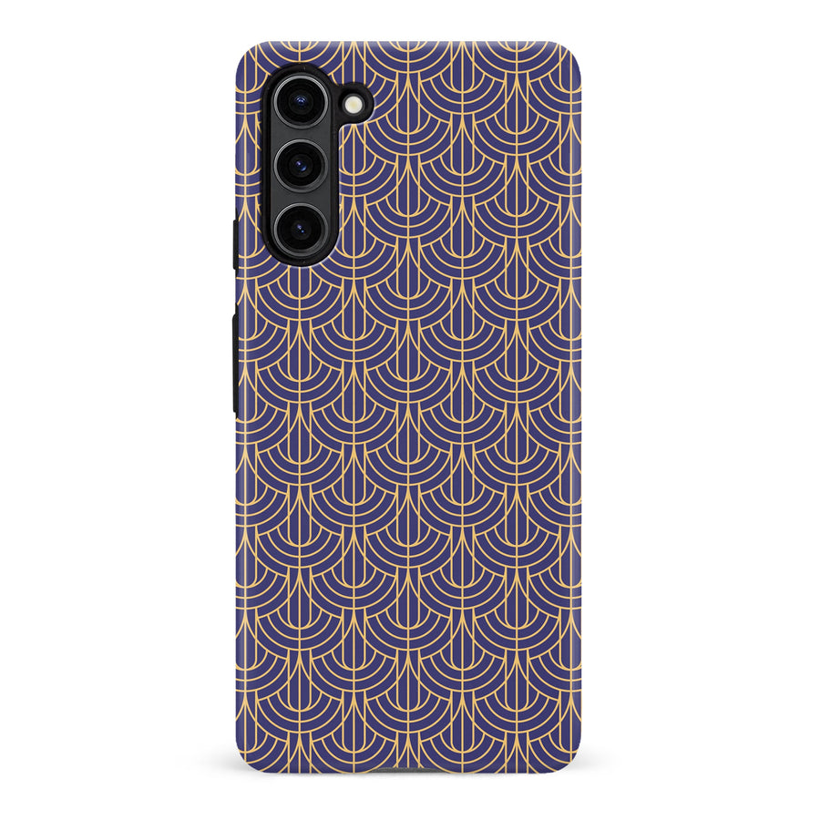 Samsung Galaxy S23 Curved Art Deco Phone Case - Purple