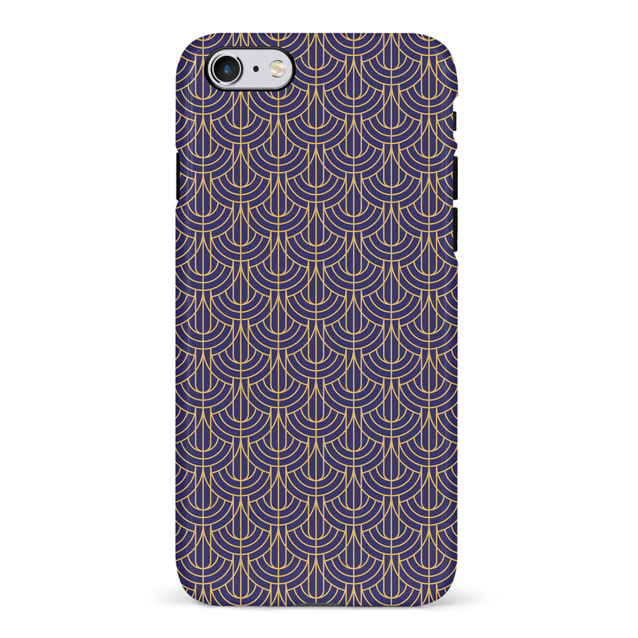 iPhone 6S Plus Curved Art Deco Phone Case in Purple