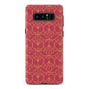 Samsung Galaxy Note 8 Opulent Art Deco Phone Case in Red