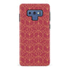 Samsung Galaxy Note 9 Opulent Art Deco Phone Case in Red
