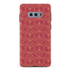 Samsung Galaxy S10e Opulent Art Deco Phone Case in Red