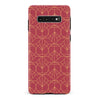 Samsung Galaxy S10 Plus Opulent Art Deco Phone Case in Red