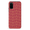 Samsung Galaxy S20 Opulent Art Deco Phone Case in Red