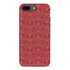 iPhone 8 Plus Opulent Art Deco Phone Case in Red