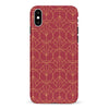 iPhone X/XS Opulent Art Deco Phone Case in Red